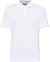 Balmain - Tops ,Wit ,Katoen Polo Shirt Van Katoen Met Geborduurd Logo - Lyst