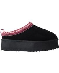 Gaelle Paris - Schwarze Wildleder Eskimo Sabot Schuhe - Lyst