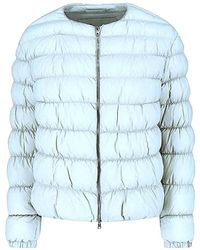 Herno - Jassen ,Blauw ,Nylon Piumino - Lyst