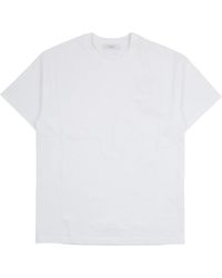 Givenchy - Tops ,Wit ,Katoen Katoenen T-Shirt Met Grosgrain Patch - Lyst