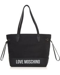 Love Moschino - Logo shopper tasche mit reißverschluss - Lyst
