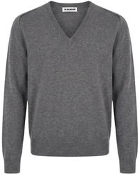 Jil Sander - V-Neck Knitwear - Lyst