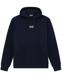 EA7 - Hoodies & Sweatvesten ,Blauw ,Hoodies - Lyst