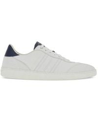 Ferragamo - Hammered Leather Sneakers - Lyst
