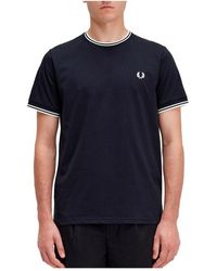 Fred Perry - Kurzarm twin tipped t-shirt - Lyst