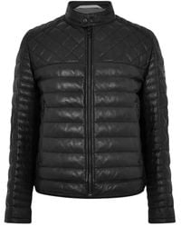 BOSS - Leather Jackets - Lyst