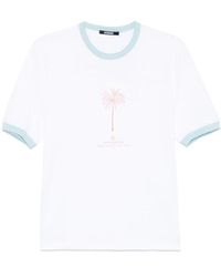 Jacquemus - T-Shirt Mit Weißem Logo-Print - Lyst