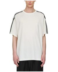 adidas - Y-3 Short Sleeve Tee 3-Stripes - Lyst