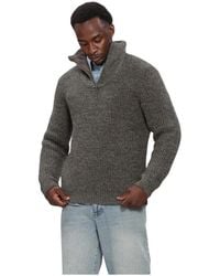 Barbour - Truien Vesten New Tyne Half Zip Knitted Jumper - Lyst