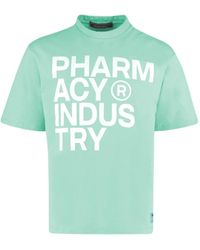 Pharmacy Industry - Tops y camiseta de algodón verde - Lyst