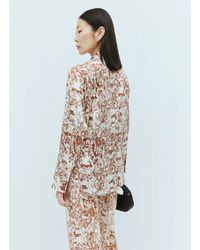 Rejina Pyo - Camicia in seta con stampa grafica - Lyst