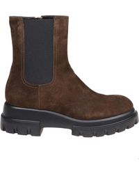 Agl Attilio Giusti Leombruni - Botines De Tobillo De Ante Marrón Bosque, Mujer, Talla - Lyst