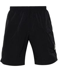 C.P. Company - Badehose mit elastischem bund und logo-detail - Lyst