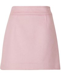 byTiMo - Rokken ,Roze ,Wol Elegante Wol Mini Rok - Lyst
