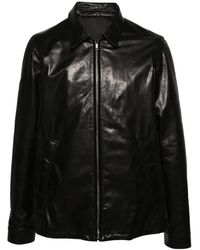 Rick Owens - Giacca brad in pelle nera - Lyst