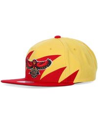Mitchell & Ness - Accessoires ,Veelkleurig ,Polyester Atlanta Hawks Nba Cap Snapback - Lyst