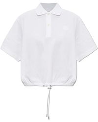 Moncler - Polo-Shirt Mit Logo-Patch - Lyst