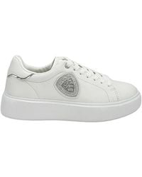 Blauer - Schoenen ,Wit ,Witte Venus Sneakers Met Strass Logo - Lyst