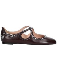 Bally - Schoenen ,Rood ,Leer Beliska Studs Ballerina - Lyst