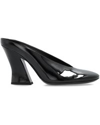 Givenchy - Schoenen ,Zwart ,Leer Gevormde Mules Met Hak - Lyst