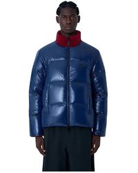 Moncler - Jassen ,Rood ,Polyester Reversible Throttle Short Down Jacket - Lyst
