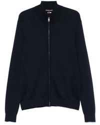 Michael Kors - Blauer casual-pullover mit reißverschluss - Lyst