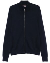 Michael Kors - Truien & Vesten ,Blauw ,Katoen Blauwe Casual Trui Met Rits - Lyst