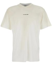44 Label Group - Tops ,Wit ,Katoen Rlxd Slim Tee - Lyst