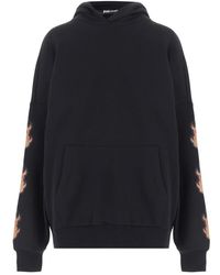 Just Cavalli - Katoenen Sweatshirt Met Strass Steentjes - Lyst