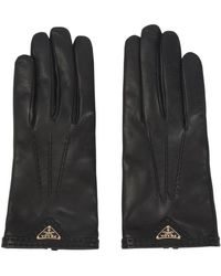 Prada - Nappaleder-Handschuhe Aus Lammleder - Lyst