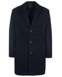 Tommy Hilfiger - Herren Schwarzer Wollmantel - Lyst