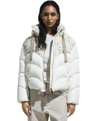 Khrisjoy - Jassen ,Wit ,Tweed Witte Tweed Luxe Winterjas - Lyst