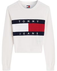 Tommy Hilfiger - Tommy Flag Crew Neck Jumper - Lyst