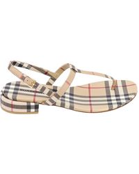Burberry - Flat sandals - Lyst