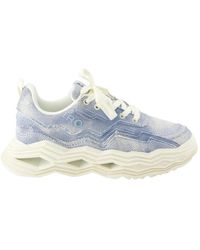 IRO - Blaue denim wave korb sneakers - Lyst