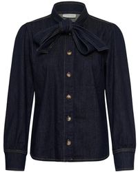 Kaffe - Overhemden ,Blauw ,Denim Blouses & Shirts - Lyst