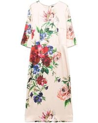 Dolce & Gabbana - Abito Floreale - Lyst