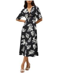 Marella - Kleedjes ,Veelkleurig ,Polyester Midi-Jurk - Lyst
