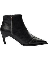 Sofie Schnoor - Elegante schwarze lederstiefel mit reißverschlussdetails - Lyst