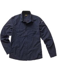 Blauer - Camicia casual blu cotone uomo - Lyst