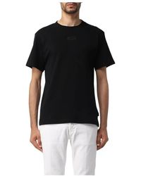 Gcds - Tops ,Zwart ,Katoen Logo Regular Tee - Lyst