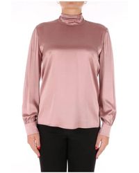 Max Mara - Overhemden ,Roze ,Katoen Regular Fit Stijlvolle Blouse - Lyst