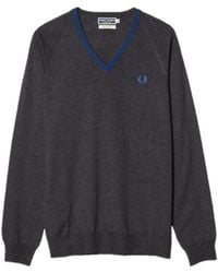 Fred Perry - V-Neck Knitwear - Lyst