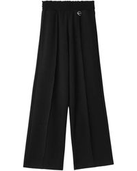 Gaelle Paris - Gerade Hose Mit Hoher Taille Und Smoknaht - Lyst