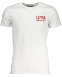 Roberto Cavalli - T-Shirt Korte Mouwen Ronde Hals - Lyst