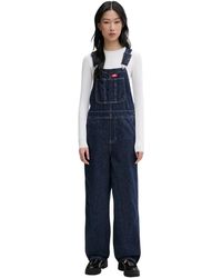 Dickies - Jumpsuits & Playsuits ,Blauw ,Denim Losse Denim Overall - Lyst