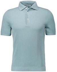 Gran Sasso - Blaues polo shirt regular fit sommer - Lyst
