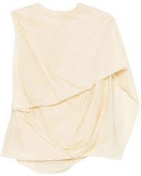 Entire studios - Tops ,Nylon Side Drape Top - Lyst