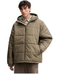Vans - Hooded Quilted Jacket - Lyst