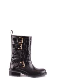 DSquared² - Damen Schwarze Leder Winterstiefel - Lyst